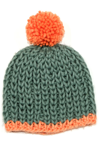 Hat with pom pom