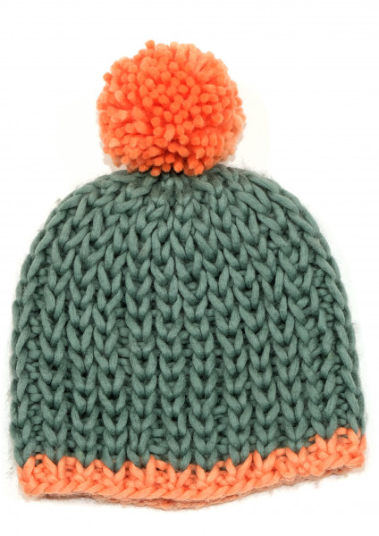 Hat with pom pom