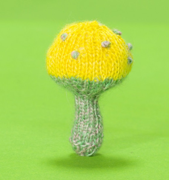 Knitted mushroom