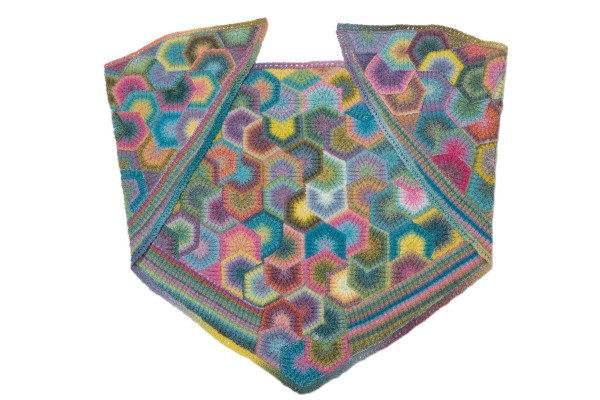 Shawl "Hexagon Pinwheel"