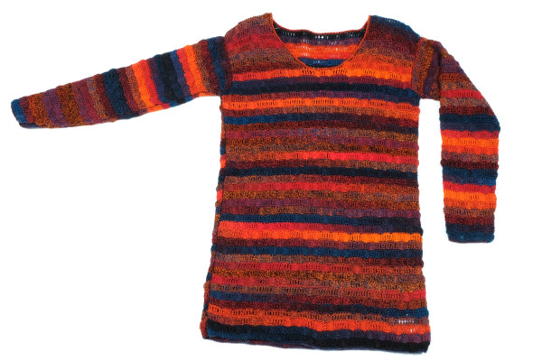 Crocheted "Autumn Sun" pullover