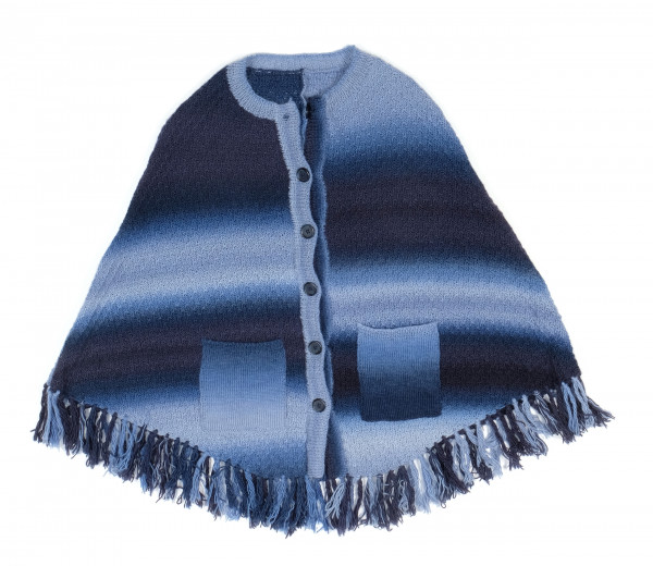 Poncho mit Taschen und Fransen by SCHOPPEL DESIGN