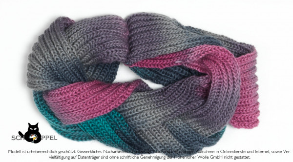 Weaved shawl "Fan Block"
