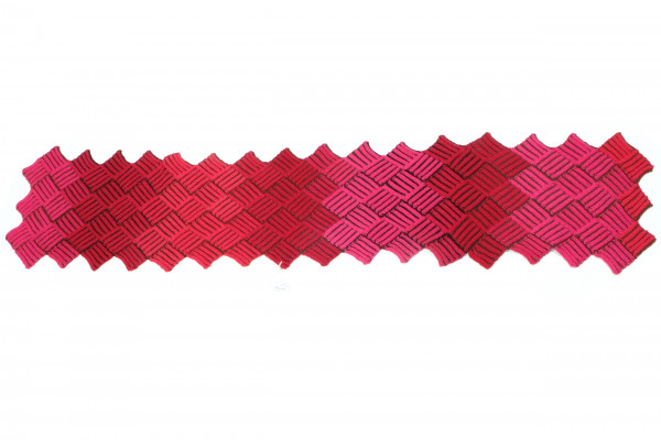 Two tone Entrelac shawl